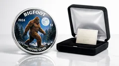 De Bigfoot $1 proof zilveren munt 2024: specs, oplage en verzamelwaarde