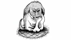 Oude optische illusie: zie jij de persoon die verborgen zit in de tekening met de hond?