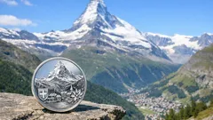 Matterhorn herdenkingsmunt: 160 jaar na de eerste beklimming verschijnt een zilveren 5-frank