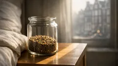 Waarom een glazen pot met linzen in je slaapkamer rust kan brengen