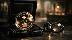 De Zwitserse 25-franc goudmunt 2024 uitgelegd: ontwerp, oplage en randtekst