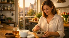 Koffie-yoghurtmasker: zo maak je een milde scrub voor een frisse glow